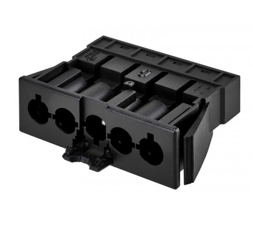 Коннектор гнездовой "папа", 5-ти проводный, СБСП, безвинтовое соединение, графит  CR5002-14  Simon