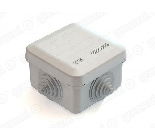 Коробка распределительная для о/п 70х70х40 4 ввода IP55  GE41236  GREENEL