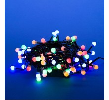 Гирлянда светодиодная с контр. Разноцветные шарики-1  ULD-S0500-100/DGA MULTI IP20 COLORBALLS-1   5м 100 мульти диодов шнур зел.  UL-00005471  Uniel