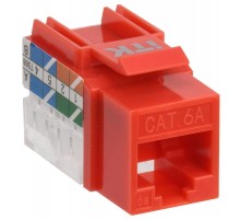 Модуль Keystone Jack кат.6A UTP 110 IDC 90град красный  CS1-1C6AU-11-04  ITK