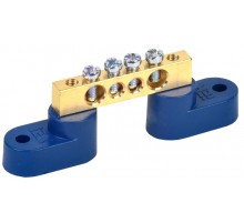 Шина N "ноль" на двух угловых изоляторах ШНИ-6х9-4-У2-С  YNN10-69-4C2-K07  IEK