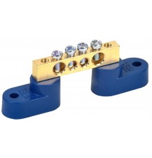 Шина N "ноль" на двух угловых изоляторах ШНИ-6х9-4-У2-С  YNN10-69-4C2-K07  IEK