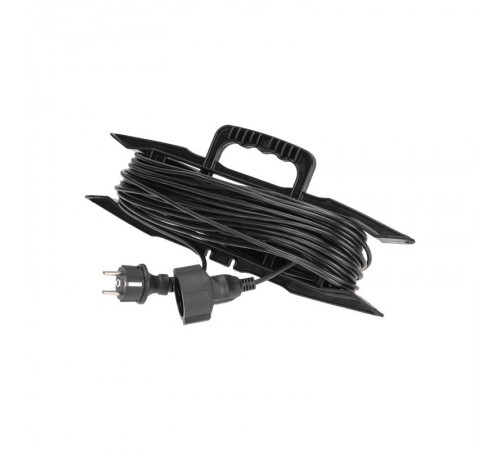 Удлинитель-шнур на рамке ПВС 3х0,75мм, 20м, с/з, 6А, 1300Вт, IP20, черный  13-4914  PROconnect