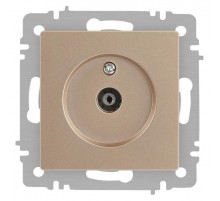 Розетка Intro Accent 6-301-04 TV одиночная, IP20, СУ, шампань  Б0063609  Intro