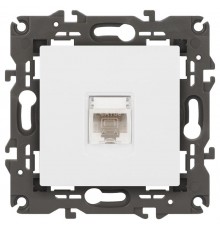 Розетка Elegance 14-3107-01М RJ45, белый матовый  Б0065763  ЭРА