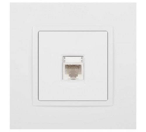 Розетка Elegance 14-3107-01М RJ45, белый матовый  Б0065763  ЭРА