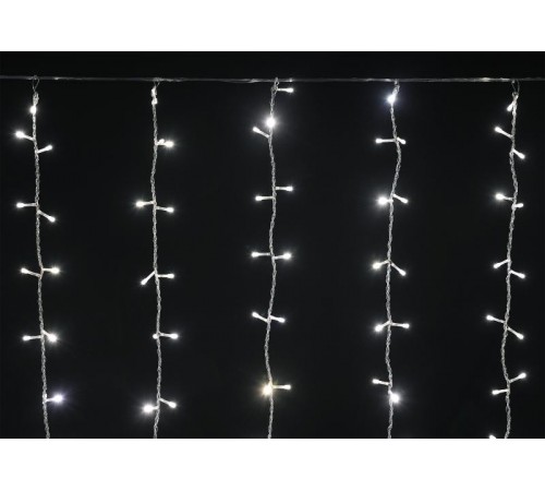 Гирлянда светодиодная занавес 1,5х1,5 160WW IP20 прозрачный шнур 230В транзитн подкл  LGDB201-1-160-L1-T-S-20  IEK