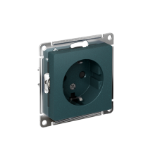AtlasDesign Изумруд Розетка с заземлением со шторками, 16А, механизм  ATN000845  SE