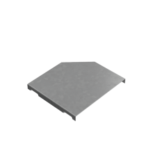 Крышка переходника левого 100-150 мм "ПЛЮС" HD  KPDplus100-150-L HD   КМ-профиль