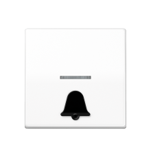 Клавиша для выключателя с символом "звонок"; белая AS591K1KO5WW Jung
