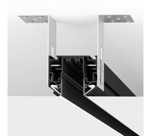 TR2022-BK Профиль-трек SMART ONE, для натяжных потолков, 2 м, алюминий, черный  TR2022-BK  DENKIRS