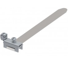 Заземляющая скоба на ленте на трубу Д16-180, нерж. AISI 304, 192943  МА-943-Н304   Ostec