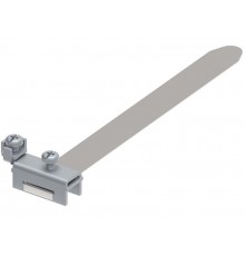 Заземляющая скоба на ленте на трубу Д16-54, нерж. AISI 304, 192941  МА-941-Н304   Ostec