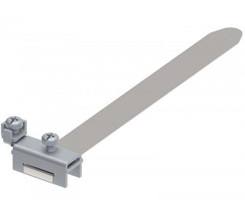 Заземляющая скоба на ленте на трубу Д16-180, нерж. AISI 304, 192943  МА-943-Н304   Ostec