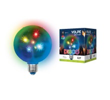 Светодиодный светильник Диско шар 3D Звёзды 220В, диаметр 10см ULI-Q310 1,5W/RGB/Е27  UL-00002763  Volpe