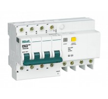 Выключатель автоматический дифференциального тока со встроенной защитой от сверхтоков ДИФ-101 4P 63A 300мА селективный S  15319DEK  DEKraft