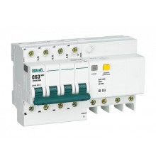 Выключатель автоматический дифференциального тока со встроенной защитой от сверхтоков ДИФ-101 4P 63A 300мА селективный S  15319DEK  DEKraft