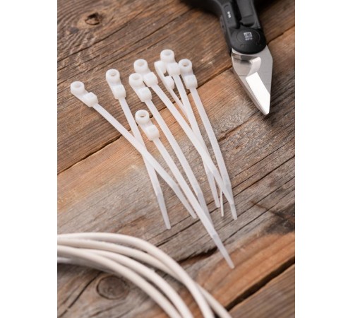 Хомут нейлоновый с отверстием для крепления (3,6х100) (100шт.) EKF PROxima  plc-c-o-3.6x100  EKF