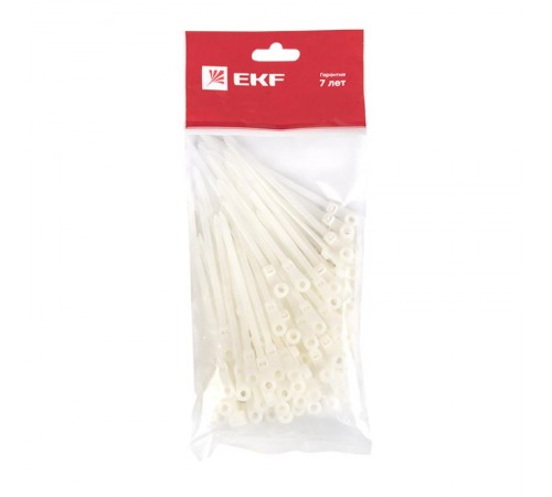 Хомут нейлоновый с отверстием для крепления (3,6х100) (100шт.) EKF PROxima  plc-c-o-3.6x100  EKF