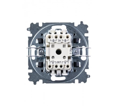 ABB Levit Сталь / дымчатый чёрный Переключатель перекрёстный 1-кл.  3559H-A07445 69W  2CHH590745A6069  ABB