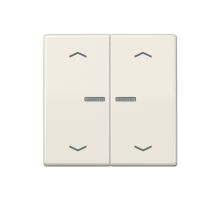 Клавиша для KNX кнопки, 2 группы с окошком и символами "стрелки"; дюропласт; слоновая кость  AS102KO5P  Jung