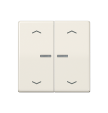 Клавиша для KNX кнопки, 2 группы с окошком и символами "стрелки"; дюропласт; слоновая кость  AS102KO5P  Jung