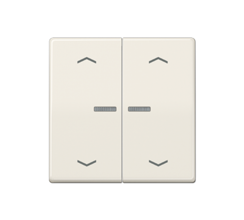 Клавиша для KNX кнопки, 2 группы с окошком и символами "стрелки"; дюропласт; слоновая кость  AS102KO5P  Jung