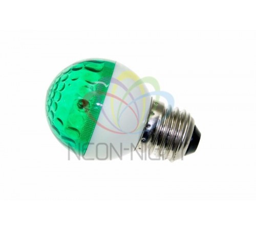 Лампа строб e27 50мм  зеленая  411-124  NEON-NIGHT