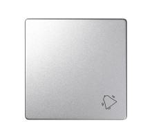 Simon 82 Клавиша с пиктограммой  "звонок" для одноклавишного выключателя, S82 Detail алюминий  82017-93  Simon