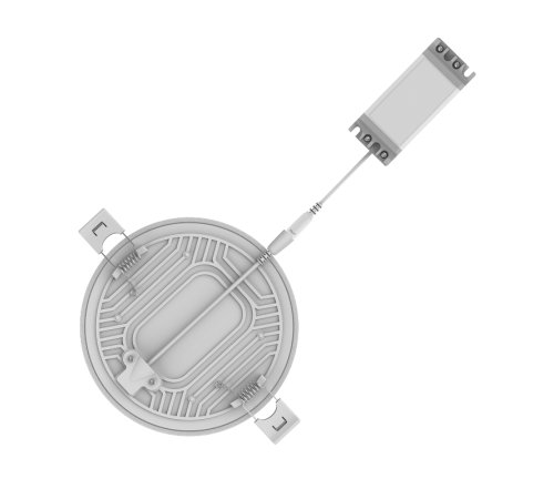 Встраиваемый светильник Frameless круг 24W 4000K 1/30  967511224  Gauss