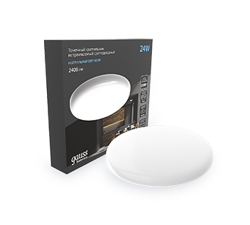 Встраиваемый светильник Frameless круг 24W 4000K 1/30  967511224  Gauss