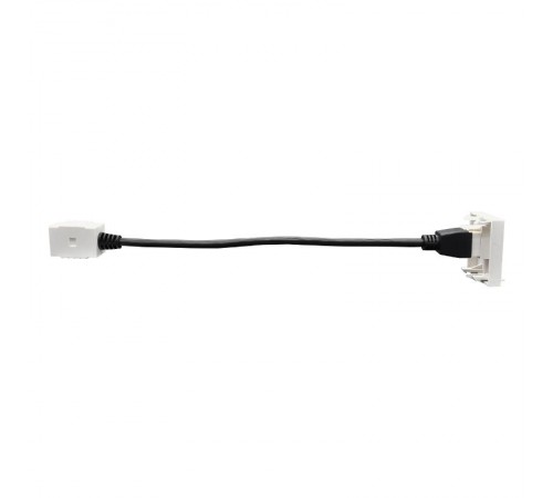 PRIMER РКМ-20-10-П Розетка HDMI M/M (2 мод.) бел.  PR-KK40D-RH-0-2-K01  IEK