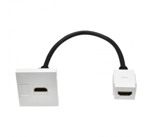 PRIMER РКМ-20-10-П Розетка HDMI M/M (2 мод.) бел.  PR-KK40D-RH-0-2-K01  IEK