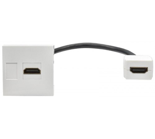 PRIMER РКМ-20-10-П Розетка HDMI M/M (2 мод.) бел.  PR-KK40D-RH-0-2-K01  IEK