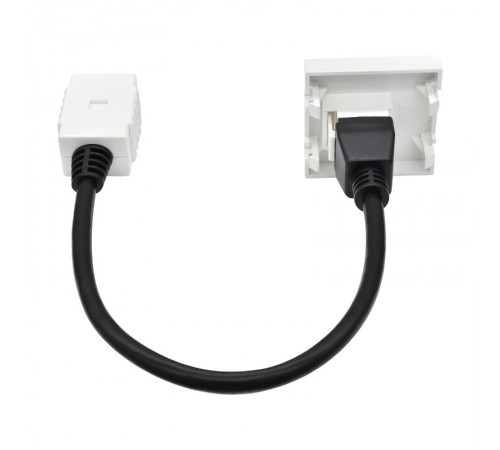 PRIMER РКМ-20-10-П Розетка HDMI M/M (2 мод.) бел.  PR-KK40D-RH-0-2-K01  IEK