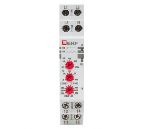 Реле контроля фаз RKF-34 EKF EKF PROxima  rkf-34  EKF