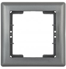 РГ-1-БА Рамка 1 мест. BOLERO антрацит  EMB12-K95  IEK