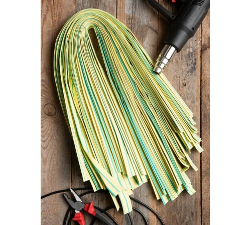 Термоусаживаемая трубка ТУТ нг 16/8 желто-зеленая EKF PROxima  tut-16-yg-1m  EKF