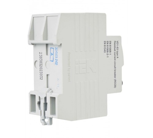 Выключатель дифференциальный (УЗО) ВД1-63 2п 32А 30мА тип A  MDV11-2-032-030  IEK