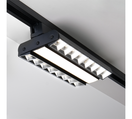 Светильник светодиодный трековый PTR 2260R 1F2S 60w 4000K 60°,120°,60° BL (чёрный) 280mm IP40  .5039599  Jazzway