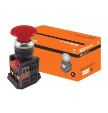 Кнопка AEА-22 "Грибок" красный d22мм 1з+1р   SQ0704-0015  TDM