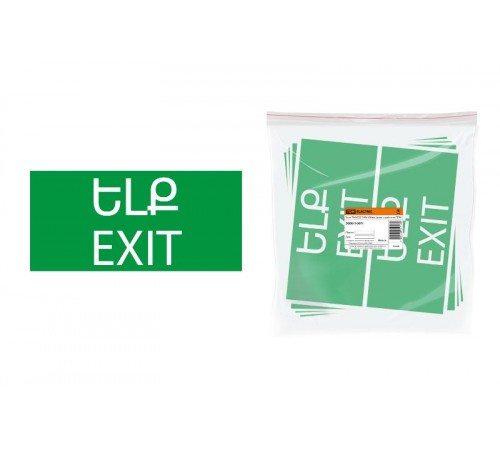 Знак "ВЫХОД" 200х100мм (армянский язык)  SQ0817-0071  TDM