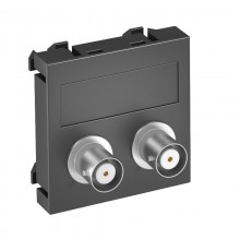 Мультимедийная рамка Audio-BNC Modul45 (черный) (MTG-2BC F SWGR1)  6105093  OBO Bettermann