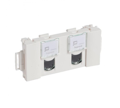 Mosaic RJ45 UTP Cat. 6 2 модуля CD  076544  Legrand