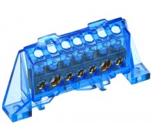 TEKFOR Шина N "ноль" в комбинированном DIN-изоляторе "Стойка" 8х12-7-С  TF-NN20-07-DP-K07  IEK