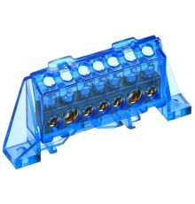 TEKFOR Шина N "ноль" в комбинированном DIN-изоляторе "Стойка" 8х12-7-С  TF-NN20-07-DP-K07  IEK