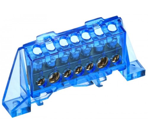 TEKFOR Шина N "ноль" в комбинированном DIN-изоляторе "Стойка" 8х12-7-С  TF-NN20-07-DP-K07  IEK