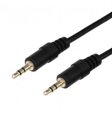 Шнур Стерео 3,5 мм штекер - Стерео 3,5 мм штекер, длина 3 метра  17-4104  REXANT