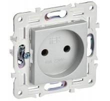 SKANDY Розетка без з/к/ш 10А SK-R02S серебряный  SK-R10-10-K23  IEK
