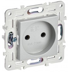 SKANDY Розетка без з/к/ш 10А SK-R02S серебряный  SK-R10-10-K23  IEK